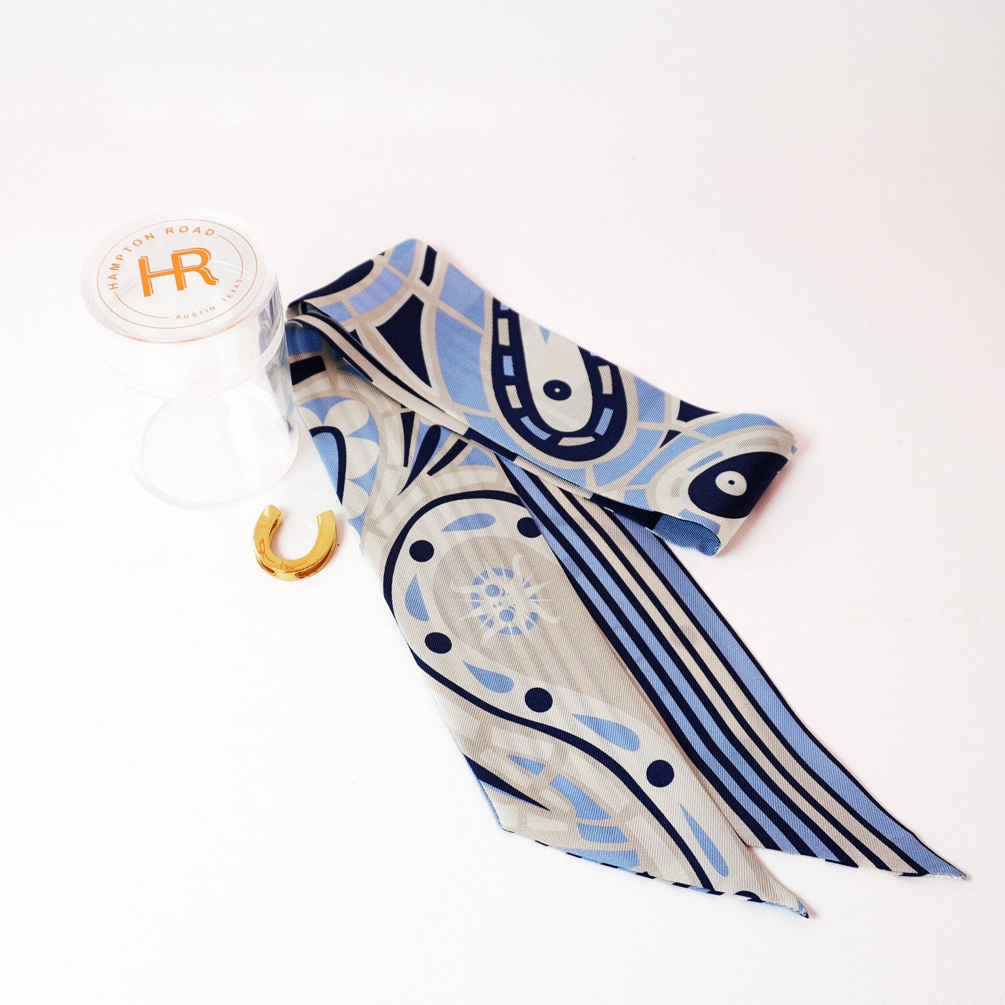 Hampton Road Designs – wholesale Scarf – Women's – Paisley (Powder Blue) Twillionaire Set2