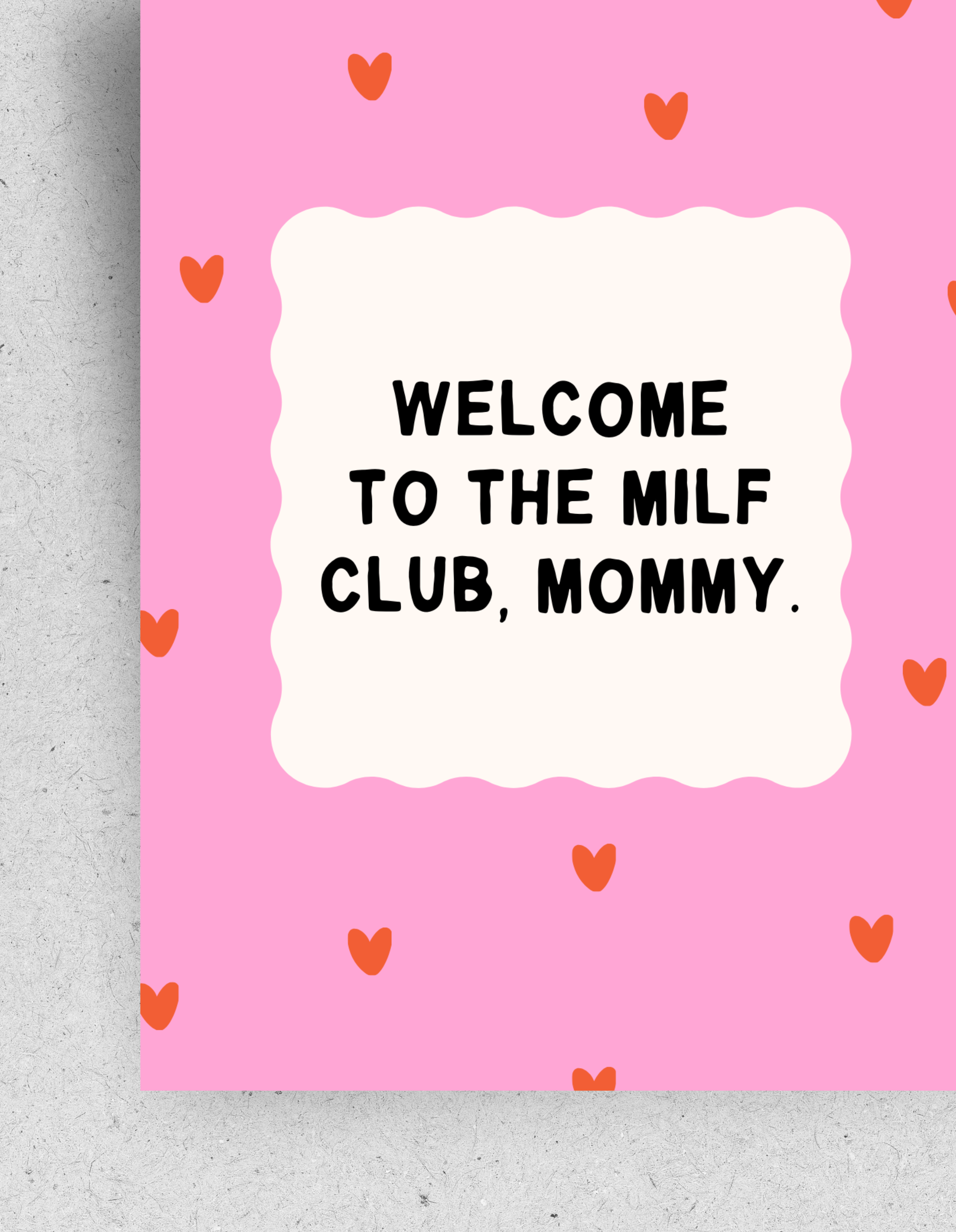 PINLIN® - Wholesale Postcard - Postcard "Welcome to the MILF Club, Mommy"1