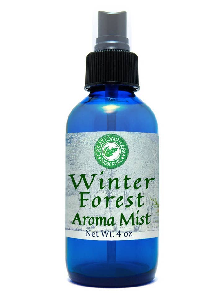 Winter Forest Aroma Mist 4oz 100 Percent Essential Oil Mist With Fir Spruce Juniper Sage Cedar Purified Spring Water for wholesale by Creation Farm Inc