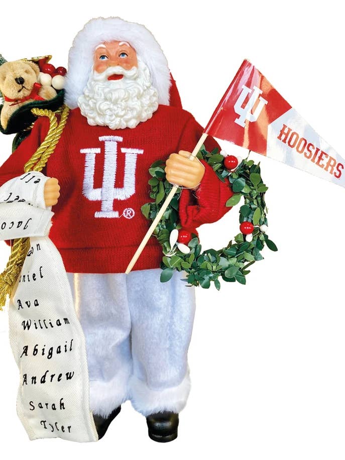 12" Indiana Proud Santa and other Purchase Wholesale indiana university. Free Returns & Net 60 Terms on Faire trending on Faire.