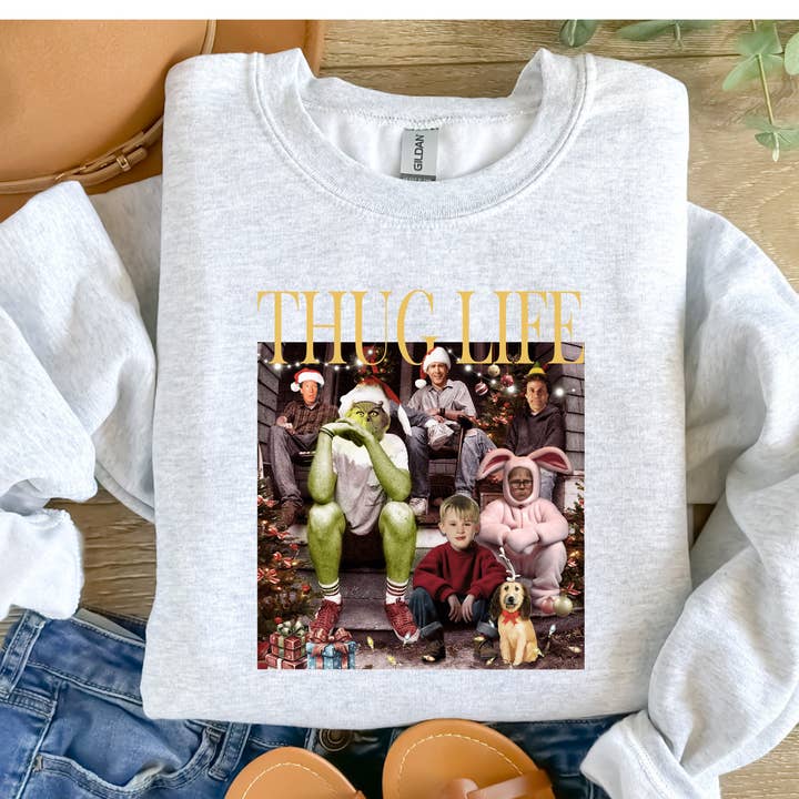 Willow Poppy - Wholesale T-Shirt (Graphic) - Women's - Christmas Thug Life Graphic Tee/Crewneck