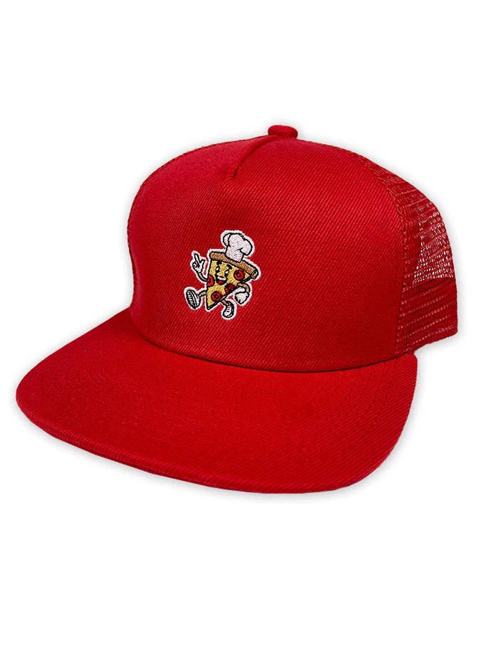 Kids Pizza Snapback Hat - "Pizza Man" for wholesale by Short Stack Goods