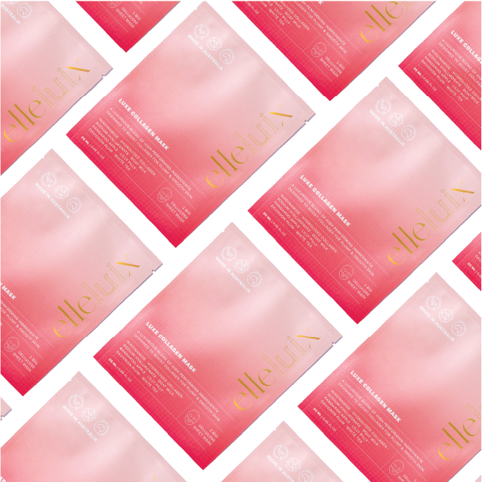 elleluix – Großhandel Gesichtsmaske – Luxe Biocellulose-Kollagen-Gesichtsmaske Set9