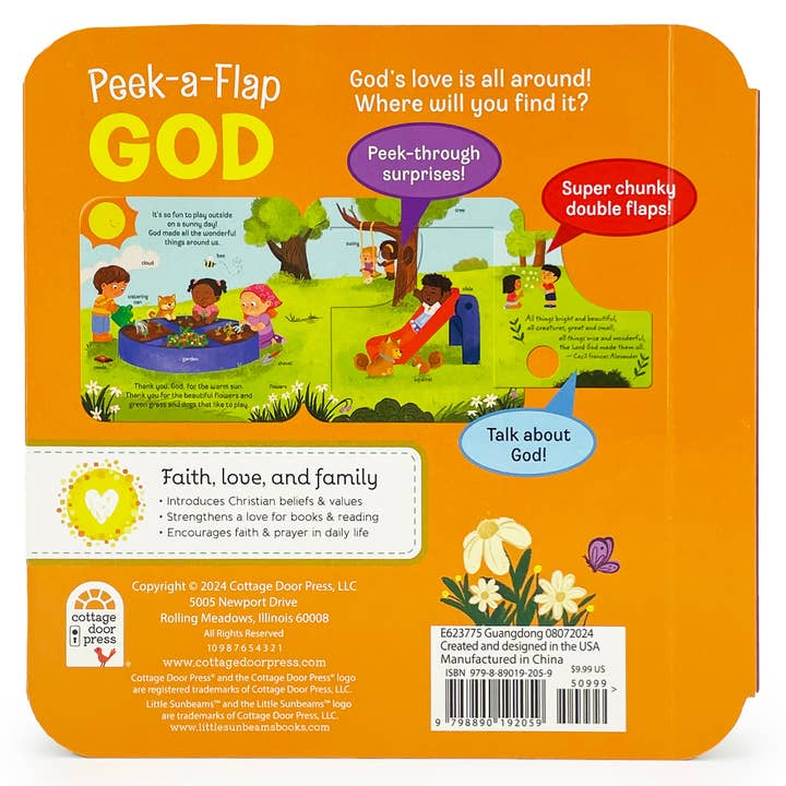 Cottage Door Press - Wholesale Book - Kids - God Lift a Flap Board Book