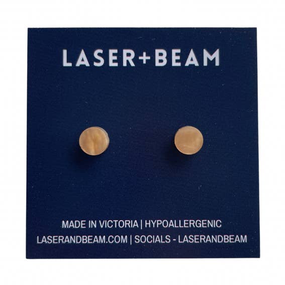 Petits clous d'oreilles - Caramel Sparkle pour la vente par laserandbeam