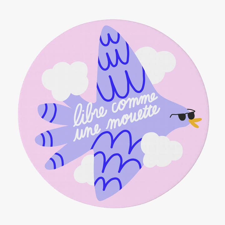 Libre comme une mouette - Vattentät vinyl klistermärke för wholesale av Projet Spécial