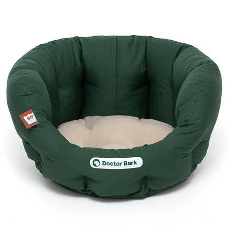 Doctor Bark – Großhandel Haustierbett – Hund – Doctor Bark Korb Bett beige - moosgrün