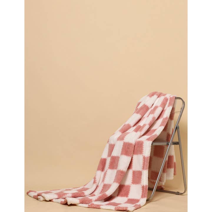 Sweetkama - Wholesale Throw Blanket - Home Coral Color Block Fleece Soft Blanket SKABL4090