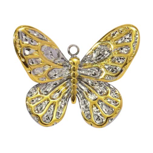 Butterfly Charm Gold & Silver for wholesale by Coco Luna Collection
