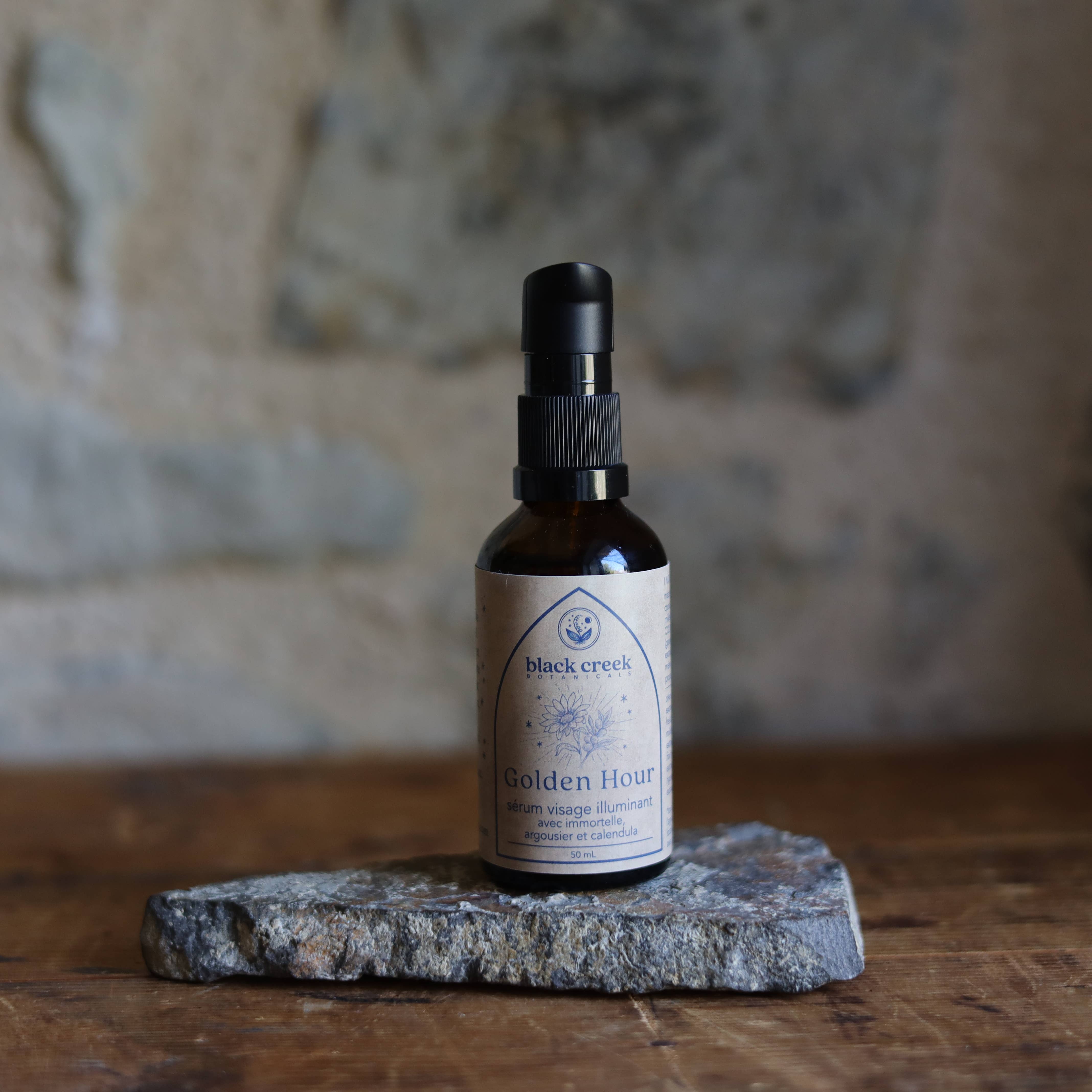 Black Creek Botanicals - Wholesale Facial Serum/Concentrate - Helichrysum + Rosehip Organic Face Serum | Glow & Hydration1