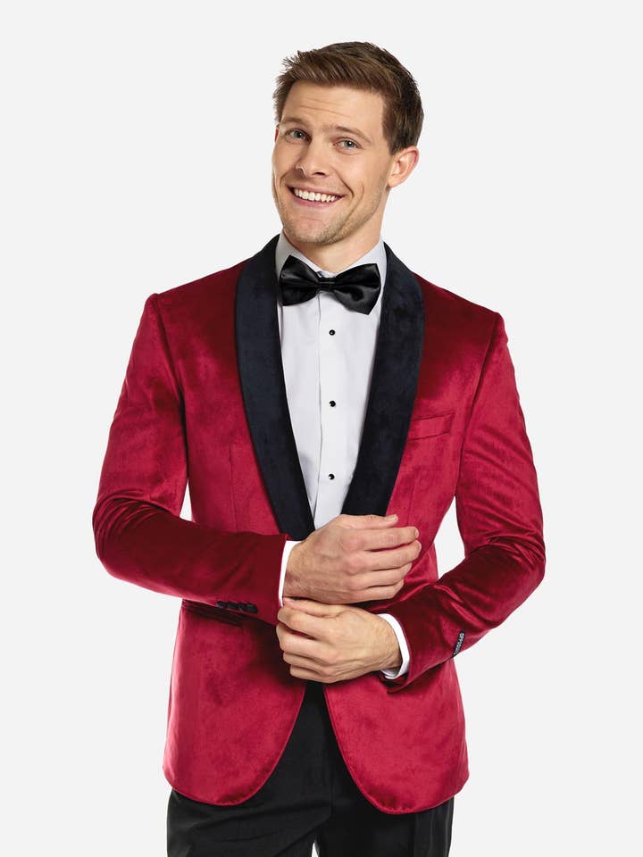 Red Dinner Jacket - Burgundy for wholesale on Faire0