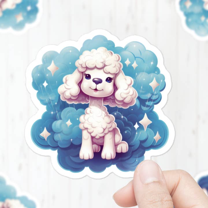 Autocolante Poodle | Pet, Autocolante Cão por atacado de Mystical Clarity