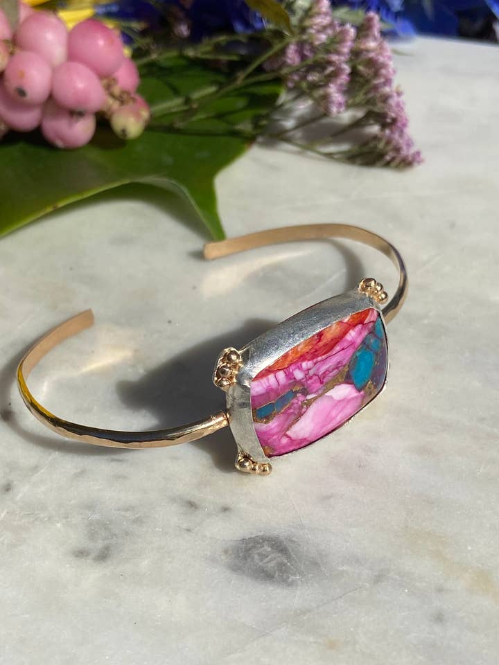 Beach Golden Hour Cuff Bracelet for wholesale by Bella Mack Jewelry