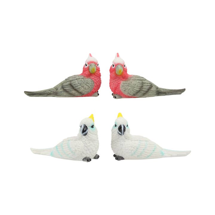14cm Cockatoo Bird Paper Weight 4 Asstd for wholesale by Cubby House by Malmar