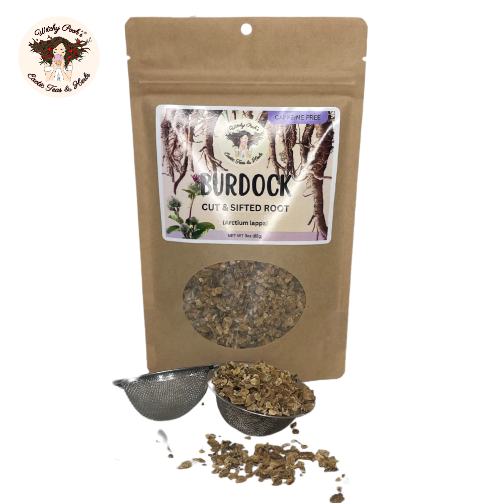 Witchy Pooh's Exotic Teas & Herbs - Wholesale Loose Tea - Witchy Pooh's Burdock Root Tea - Cut and Sifted3