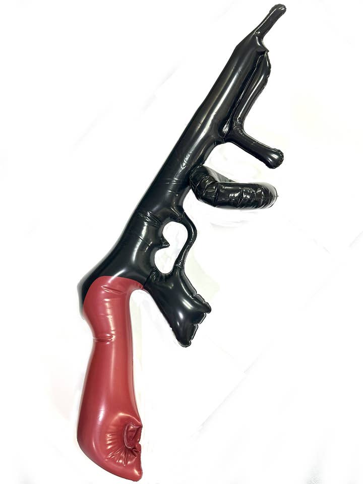 Stylex Party – Großhandel Kostüm – Erwachsene – Aufblasbares Tommy Gun Flapper Kostümzubehör aus den 1920er Jahren, 70 cm