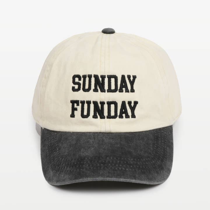 David And Young - Wholesale Baseball Cap - Unisex - GAME DAY SUNDAY FUNDAY Two-Tone Baseball Cap