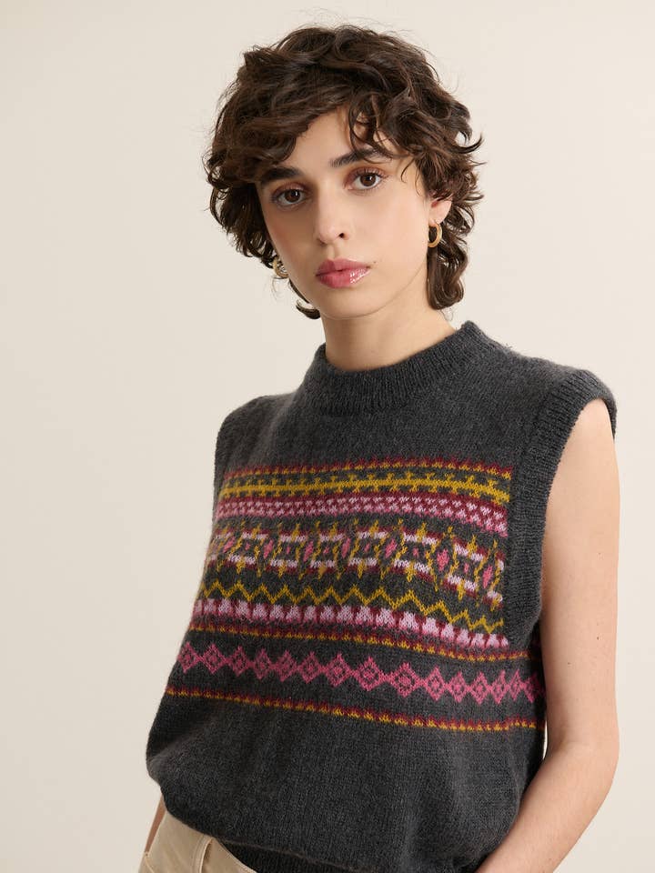 Sleeveless vest - BIBI for wholesale by Garance Paris