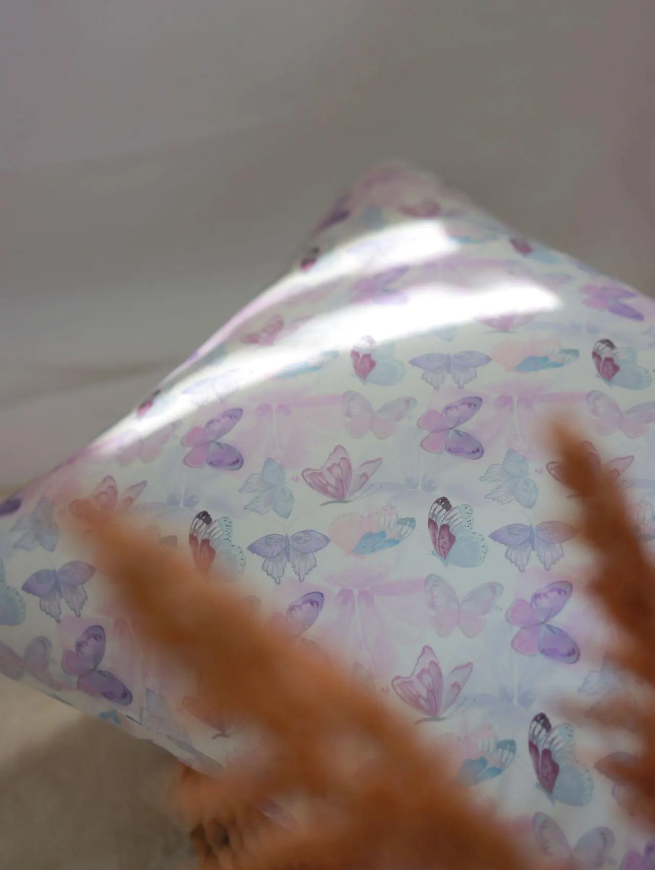 Lian Collection - Wholesale Bedding pillowcase/sham - Butterfly Mulberry Silk Pillowcase with Scrunchie4