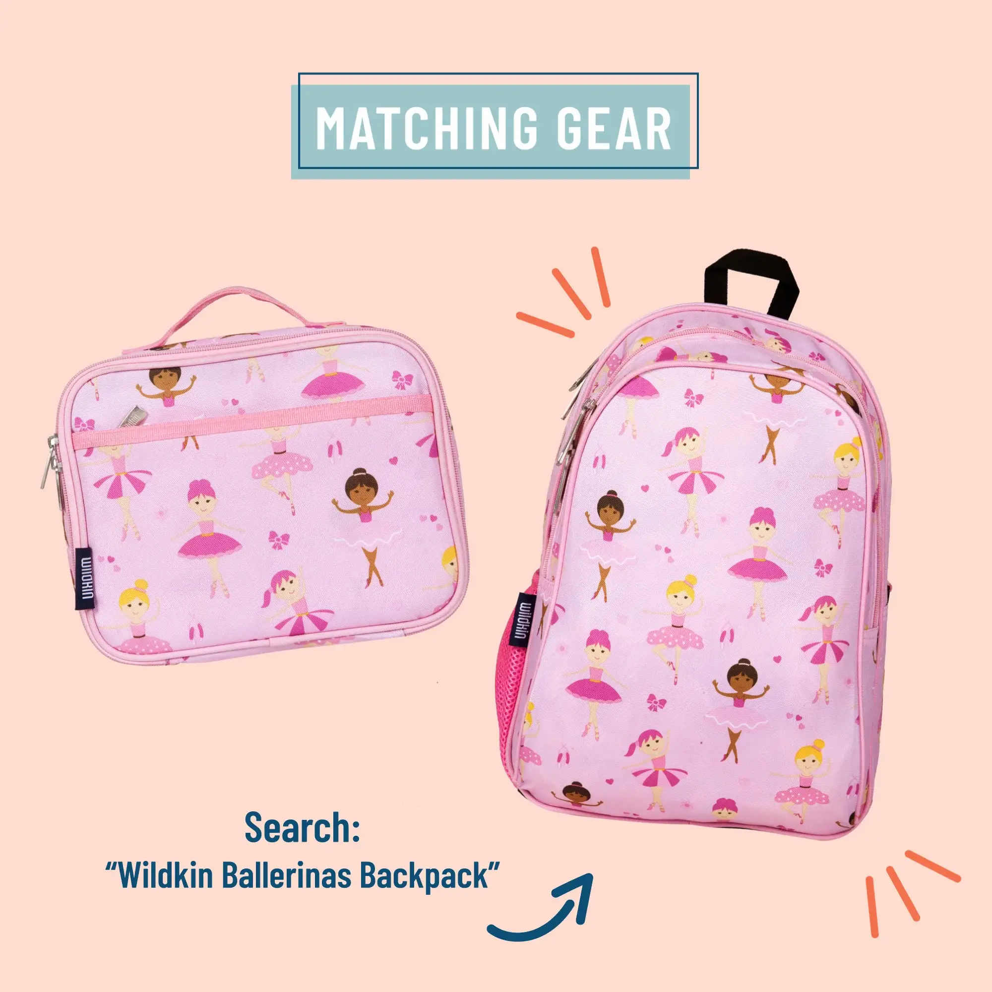 Wildkin - Vendita all'ingrosso Cestino/borsa pranzo - Bambini - Lunch box ballerina Wildkin per bambini3