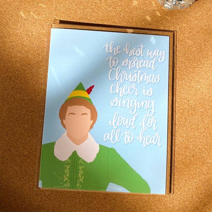Buddy The Elf Card for wholesale by Clare Mitchell Designs