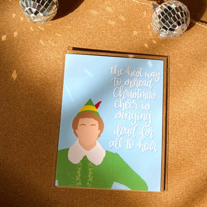 Buddy The Elf Card for wholesale by Clare Mitchell Designs