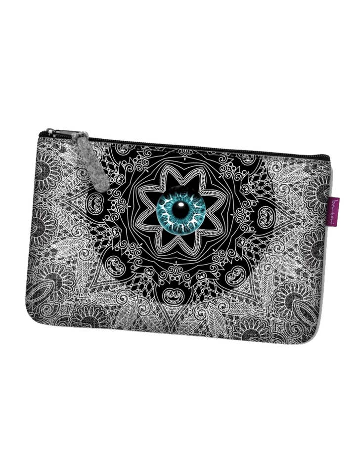 Look Bertoni Pocket Line Handtasche aus Filz in Grau für den Großhandel von IngrossoBertoni by INCI Srl