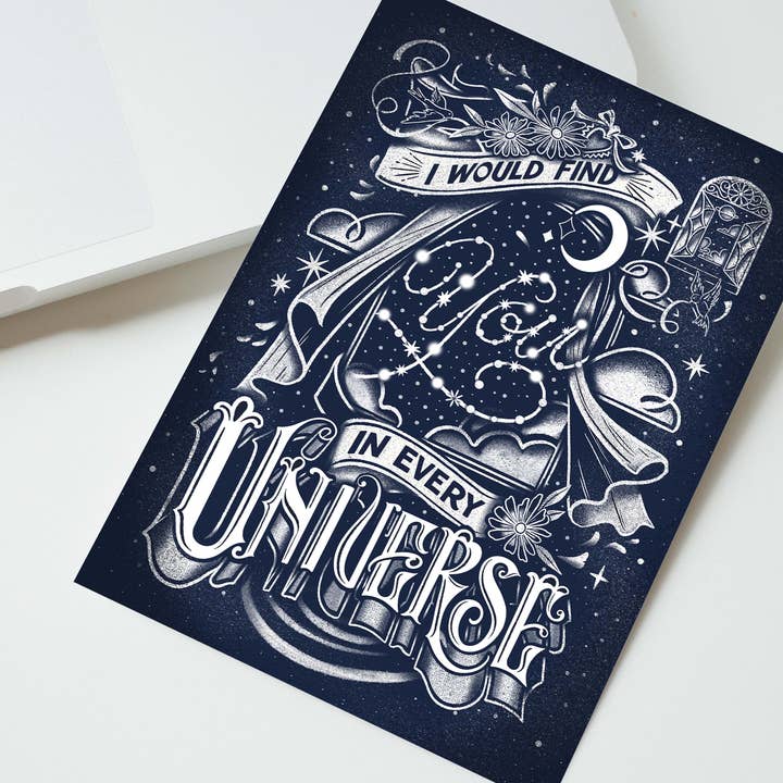 Ik Zou Je in Elk Universum Vinden - Liefdeskaart voor wholesale door To & From Gift Co.