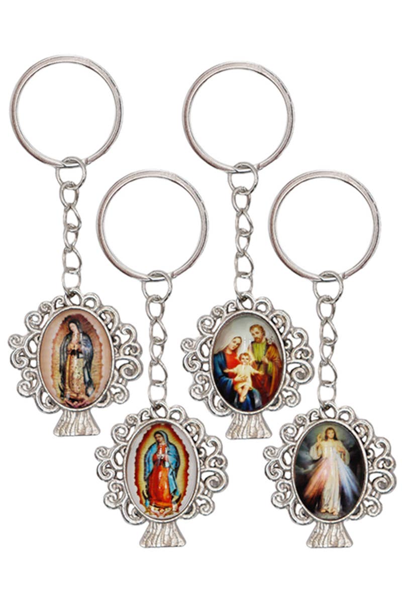 Cap Zone - Wholesale Keychain - Unisex - Religious Figure Tree of Life Pendant Key Chain0