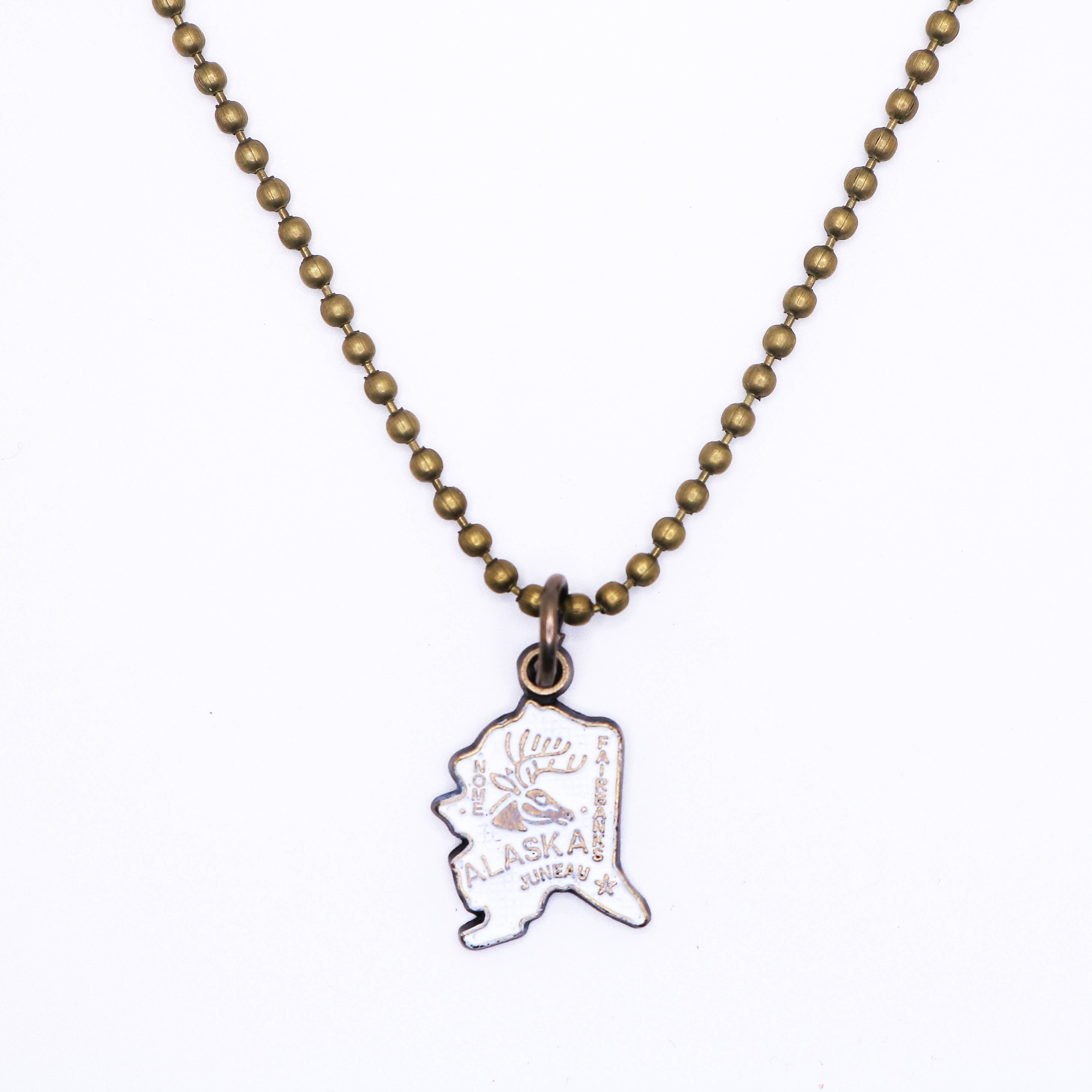 Gleeful Peacock - Wholesale Individual Charm/Pendant - Alaska State Charm (available with Bracelet or Necklace)4