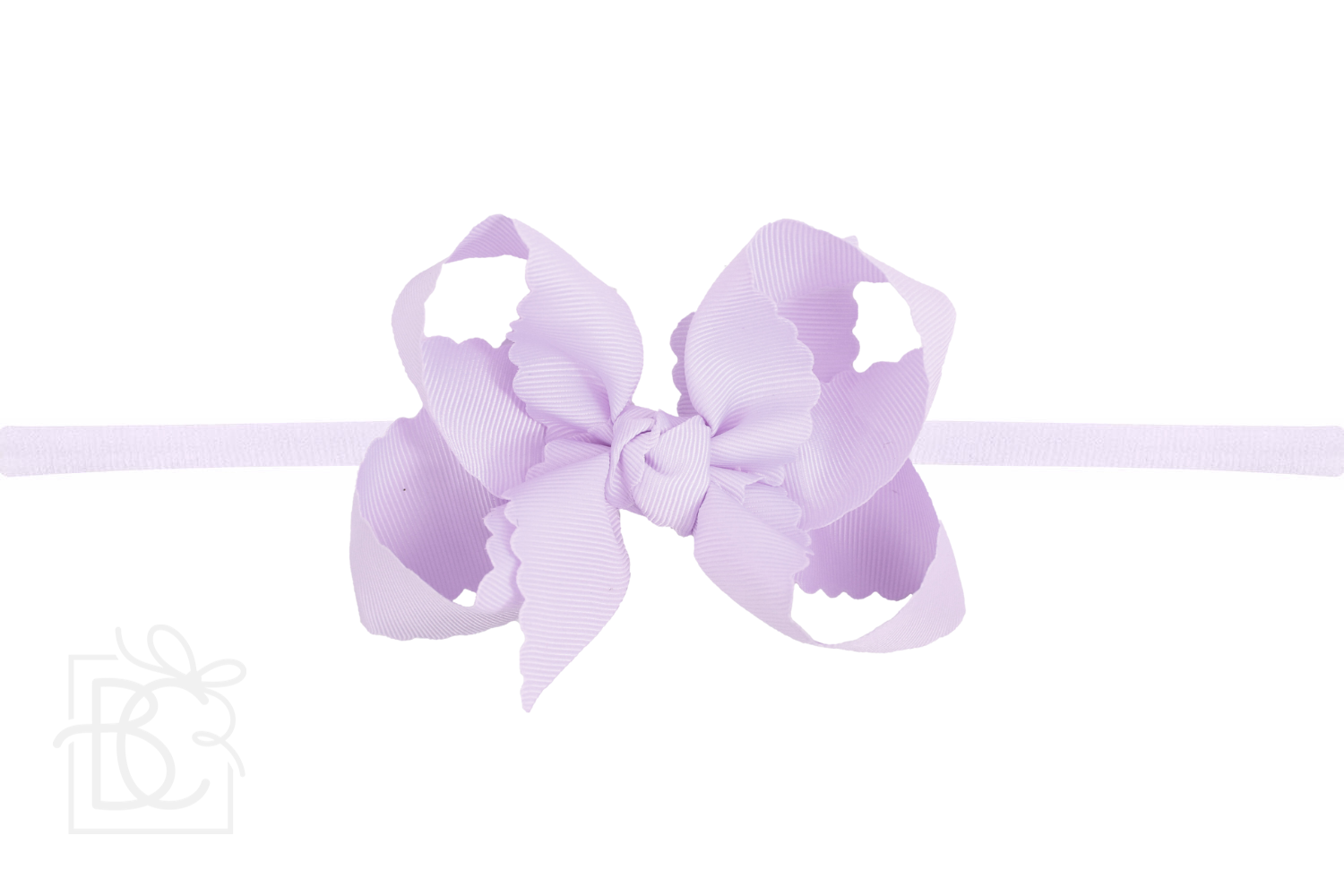 Beyond Creations, LLC - Venta al por mayor Cinta para el pelo - Niños - DIADEMA TIPO PANTIMEDIAS DE NAILON DE 1/4 PULGADAS CON LAZO EN EL BORDE FESTONEADO8