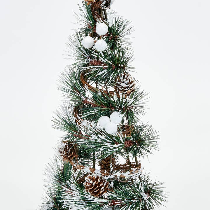 WORTH IMPORTS - Wholesale Christmas Decoration - 14" Snowy Pine Cone Tabletop Tree0