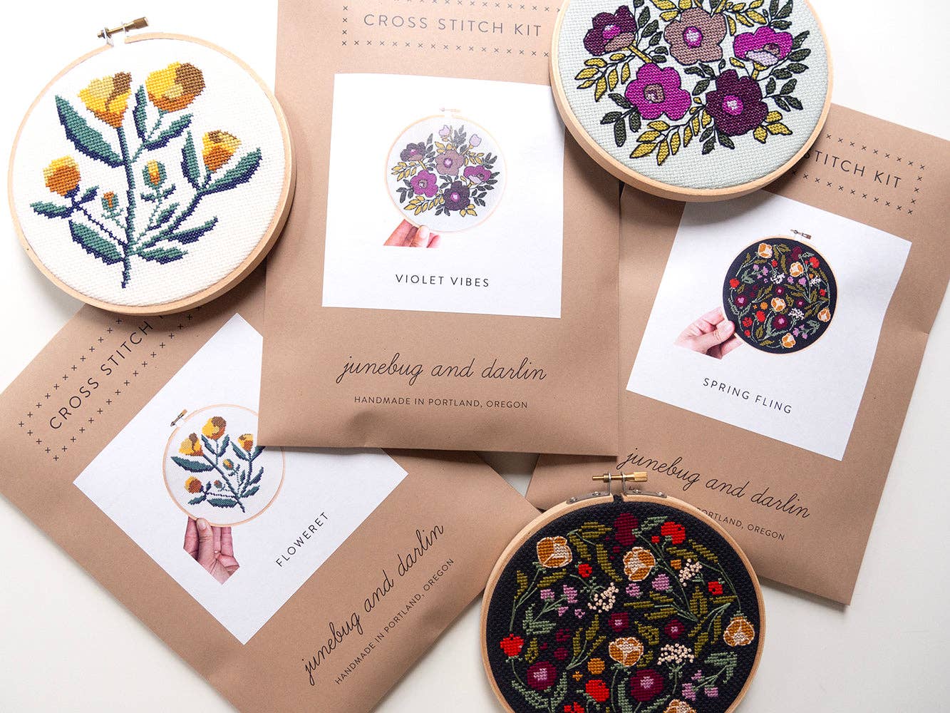 Junebug and Darlin – Großhandel Kreuzstich-/Stickzubehör – Floweret Set5