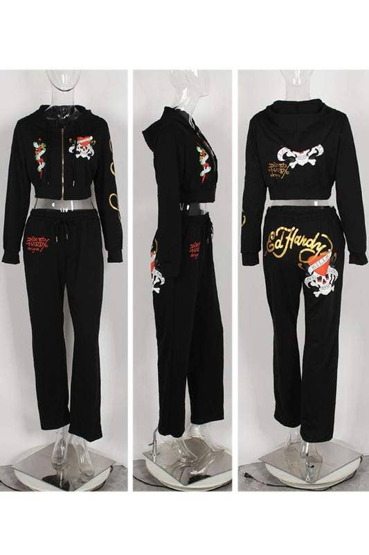 Fashion Combination – wholesale Top & skirt set – Women's – graphic tracksuit set5