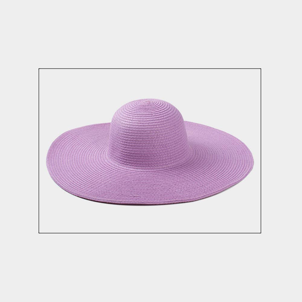 Sensibling Corp. - Wholesale Straw Hat - Women's - Solid Straw Sun Hat
11