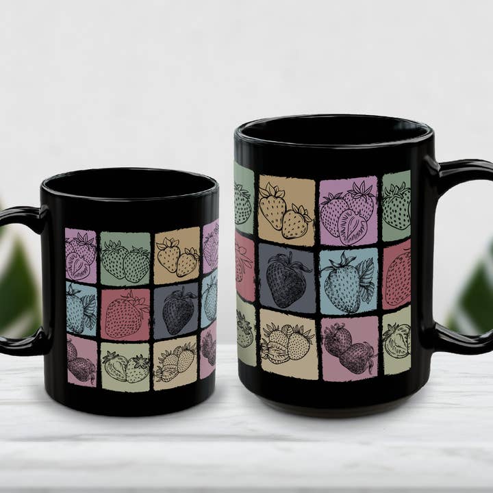 Vivtrek - Wholesale Coffee Mug - Vintage Strawberry Mug Gift for Fruit and Berry Lovers