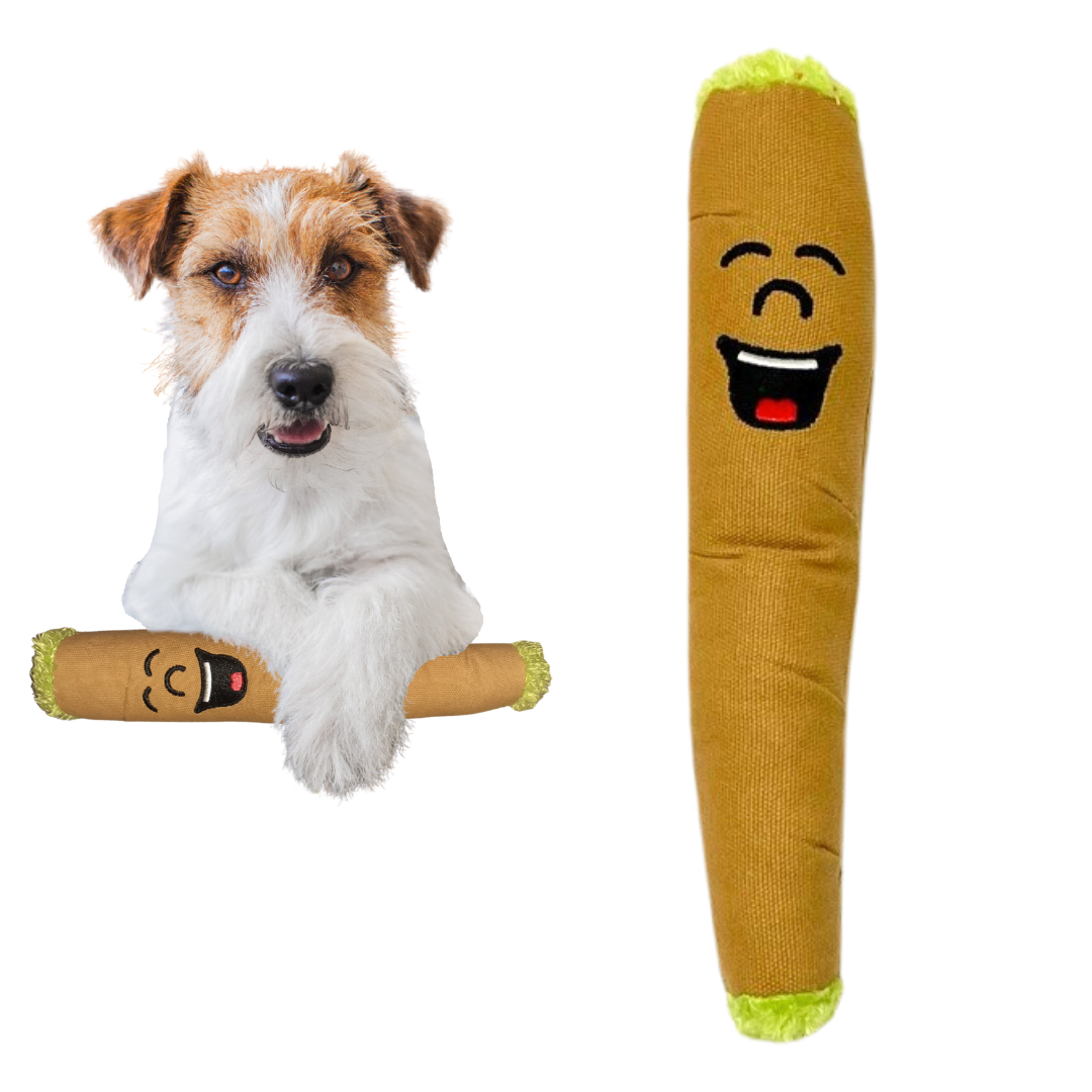 PAW:20 - Wholesale Pet Plush Toy - Dog - B the Blunt, Stuffed Parody Squeaker Dog Toy10