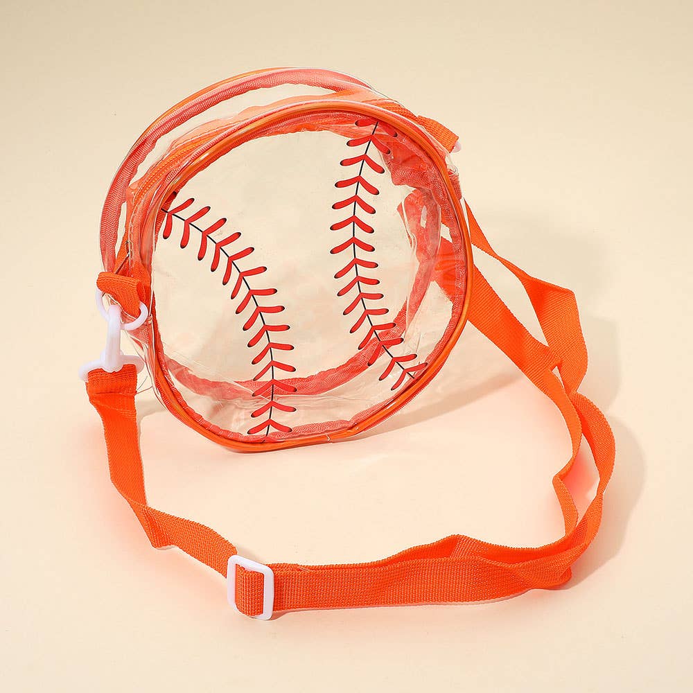 Sensibling Corp. - Venta al por mayor Bandolera - Mujer - Bandolera redonda transparente de béisbol
1