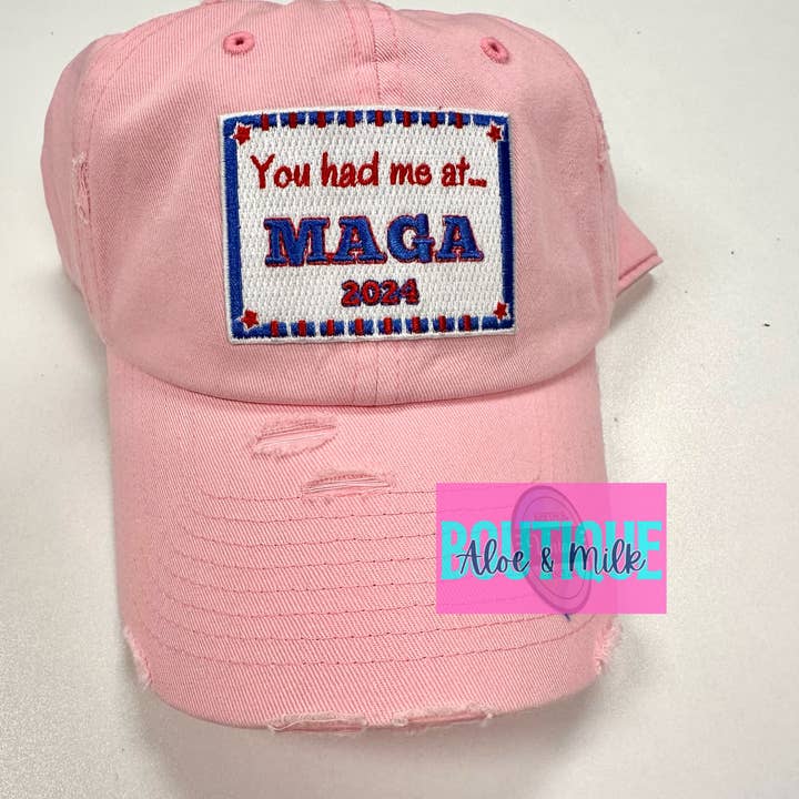 Aloe and Milk Boutique - Wholesale Baseball Cap - Unisex - You Had me at MAGA Cap4