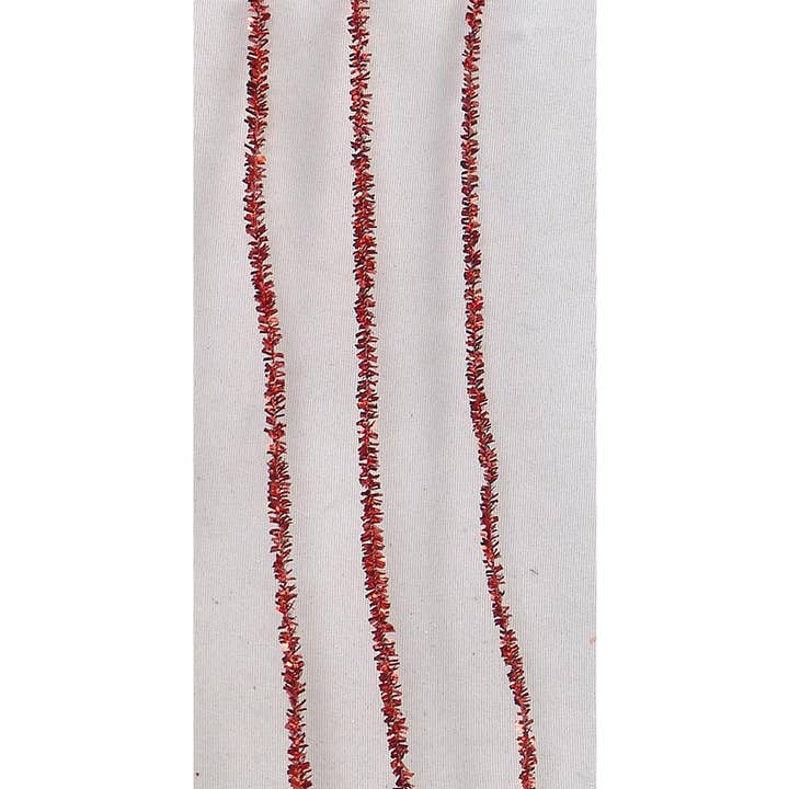 Larksilk - Wholesale Craft supplies - 12" Glitter Pipe Cleaner Chenille Stem Red Box Of 1000