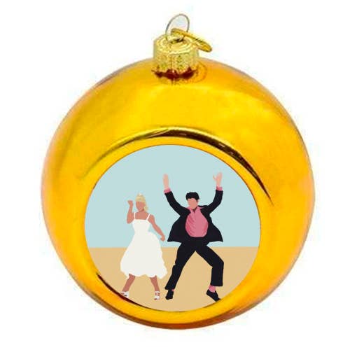ART WOW - Wholesale Ornament - Christmas Baubles 'Grease is the word'