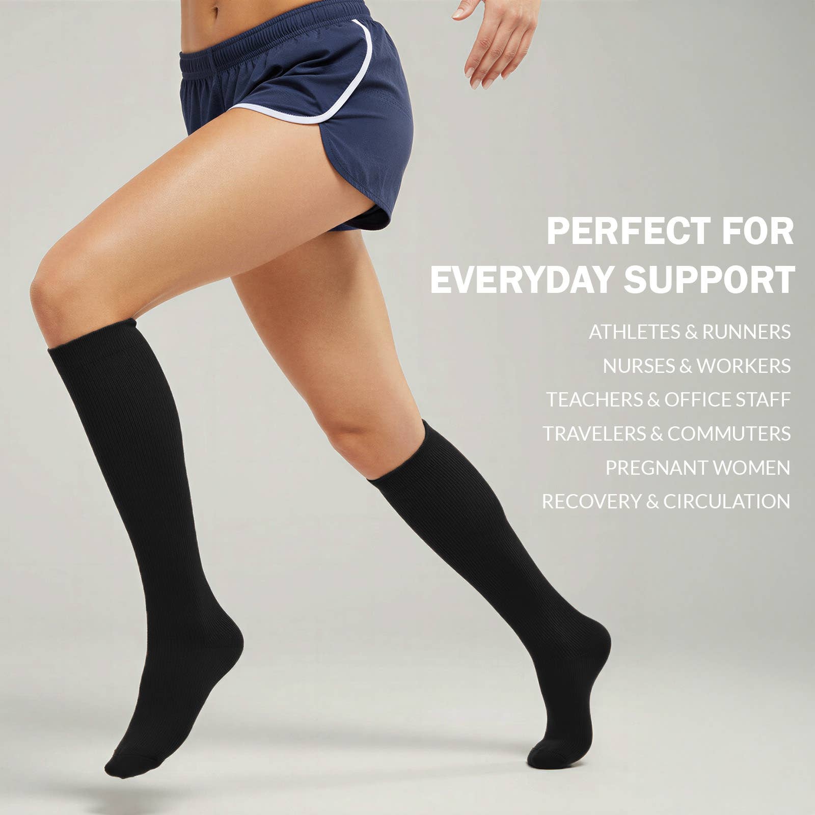 Wrapables.com - Wholesale Socks - Unisex - Wrapables Unisex Compression Socks (3 Pair), S/M2