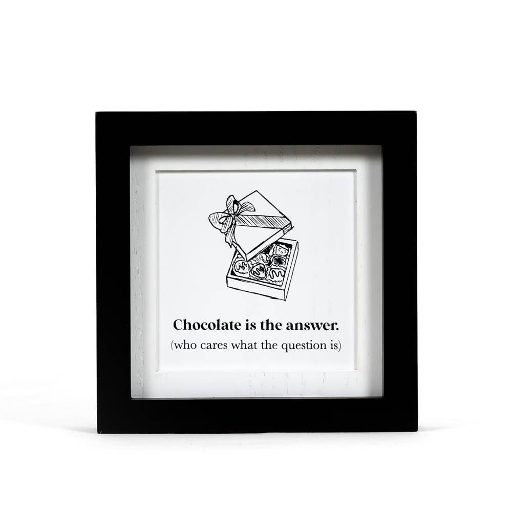 Devanie At Home (Formerly Adams & Co.) - Wholesale Sign - 11842 - 7x7 rvs wd frmd sn (FRUIT/ANSWR)   WINE CLEARANCE1