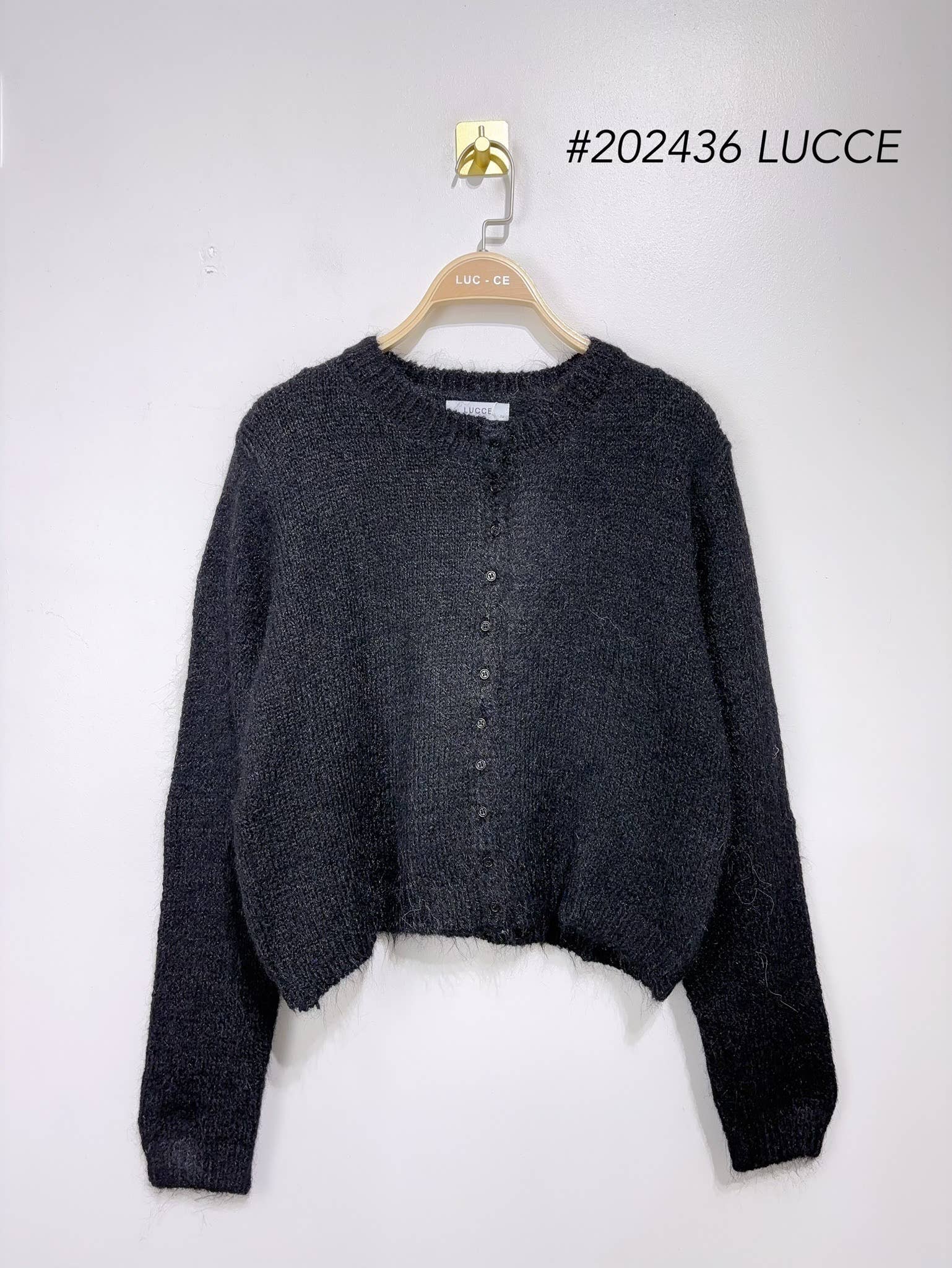 LUCCE - Wholesale Knit Sweater - Women's - Simple cardigan - PU2024361