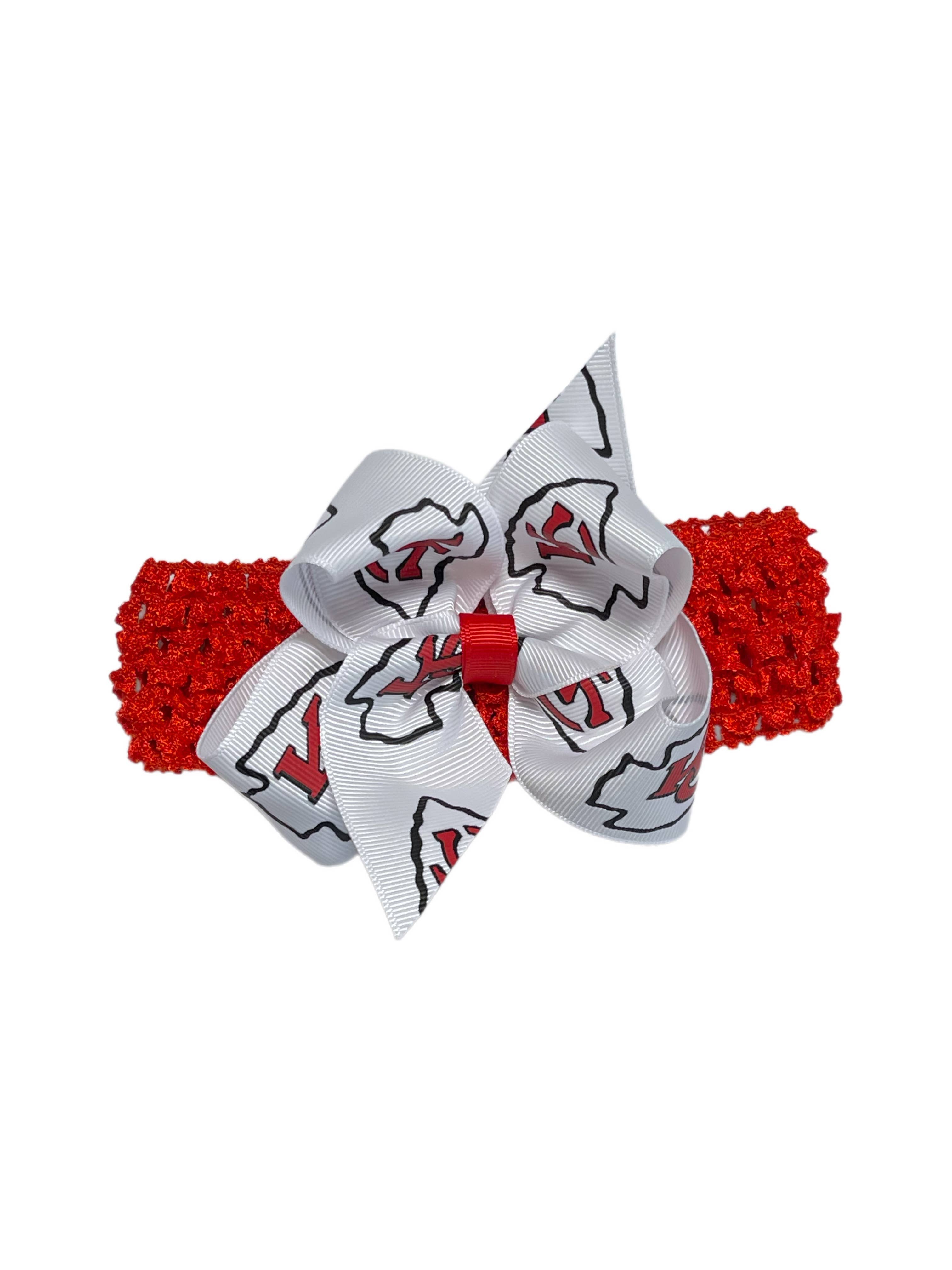 USA Licensed Bows and Accessories – wholesale Fashion headband – women's – Crochet Headband W/ Junior Bow #2642