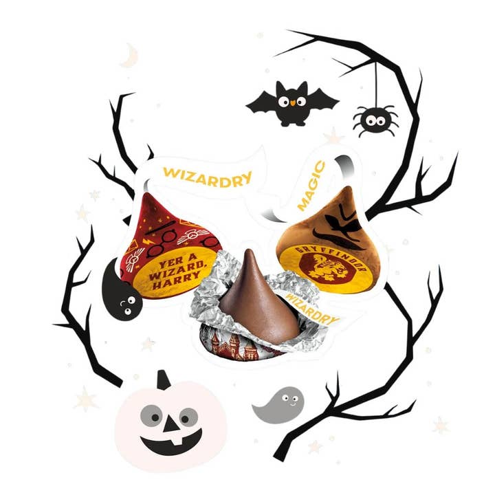 Candy In Bulk - Wholesale Chocolate - Hershey's Kisses Milk Chocolate - Harry Potter Foil, Bulk Value Pack1