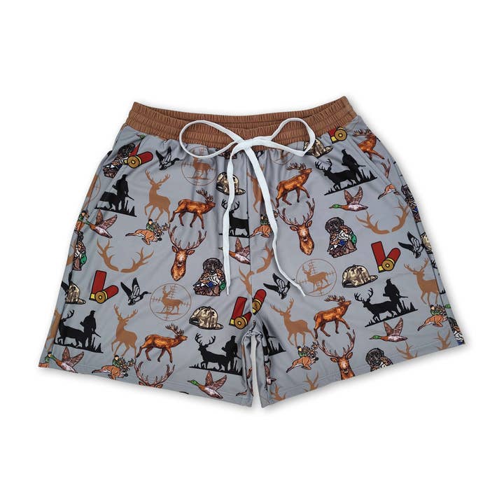 Yawoo Garments - Wholesale Swim Shorts - Kids - Duck deer dog kids boys summer swim trunks2
