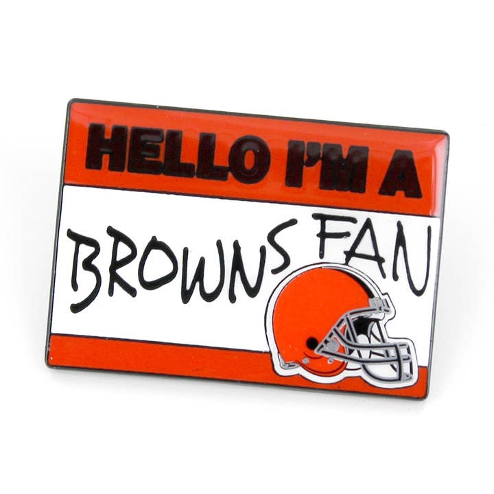 NFL Cleveland Browns Name Tag Pin for wholesale by Aminco USA