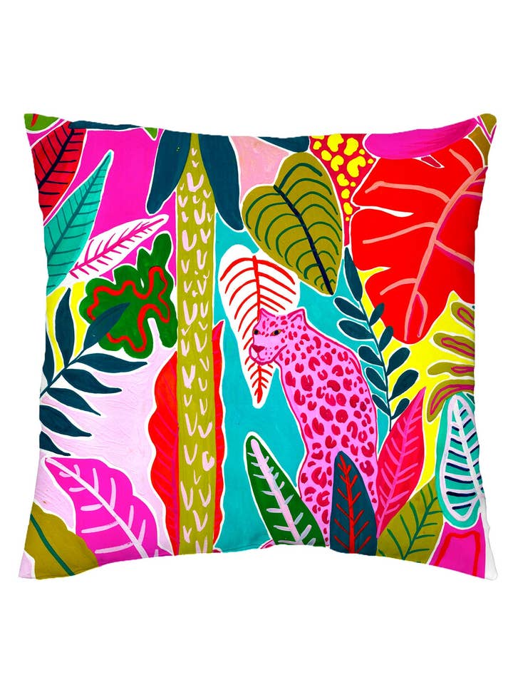 Pink panther outdoor cushion for wholesale by Lousurfacepattern