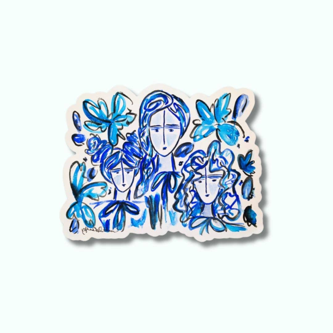 Anna Whitham Co. - Wholesale Sticker - Azure Sisters Sticker | Decorative Sticker | Fun |